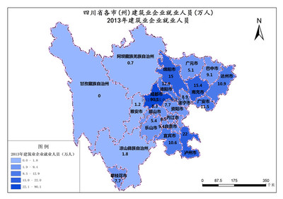 四川省2013年建筑业企业就业人员